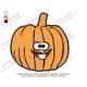 Happy Halloween Cartoon Pumpkin Embroidery Design
